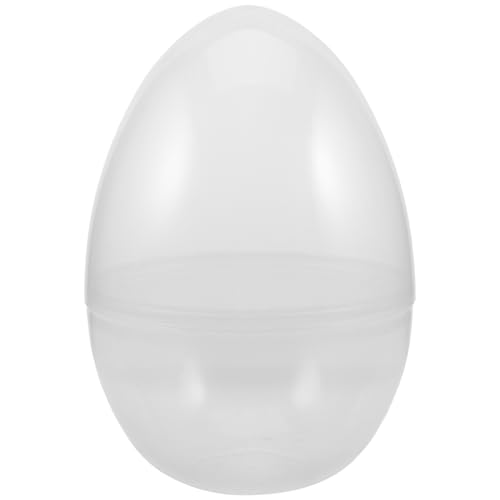 HAKIDZEL Klares Jumbo-Osterei, 30 x 20 cm, groß, transparent, befüllbar, riesige Leere Eierkartons für die Osterjagd, Partygeschenke, Leckereien, Geschenke von HAKIDZEL