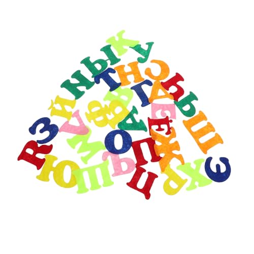 HAKIDZEL Russisches Alphabet Aufkleber Selbstklebende Moosgummi Buchstaben in Bunten Farben Pädagogische Wandtattoos für Kinderzimmer Kindergarten Dekoration Frühe Lernhilfe für Jungen und von HAKIDZEL