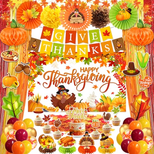 Thanksgiving themed party balloon decoration gift bag von HAKOTI