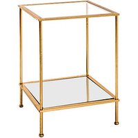 HAKU Möbel Beistelltisch Glas gold 39,0 x 39,0 x 55,0 cm von HAKU Möbel