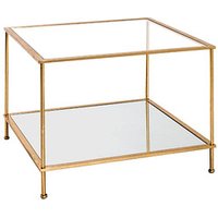 HAKU Möbel Beistelltisch Glas gold 60,0 x 60,0 x 45,0 cm von HAKU Möbel