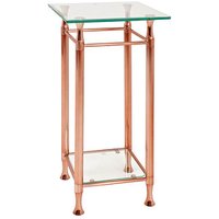 HAKU Möbel Beistelltisch Glas kupfer 35,0 x 35,0 x 72,0 cm HAKU Möbel Beistelltisch Glas kupfer 35,0 x 35,0 x 72,0 cm von HAKU Möbel