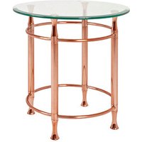 HAKU Möbel Beistelltisch Glas kupfer 50,0 x 50,0 x 52,0 cm HAKU Möbel Beistelltisch Glas kupfer 50,0 x 50,0 x 52,0 cm von HAKU Möbel