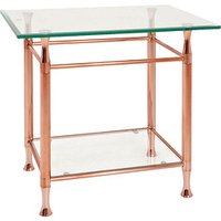 HAKU Möbel Beistelltisch Glas kupfer 58,0 x 43,0 x 52,0 cm HAKU Möbel Beistelltisch Glas kupfer 58,0 x 43,0 x 52,0 cm von HAKU Möbel