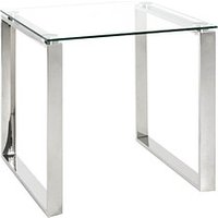HAKU Möbel Beistelltisch Glas silber 55,0 x 55,0 x 55,0 cm von HAKU Möbel