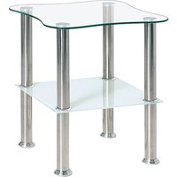HAKU Möbel Beistelltisch Glas transparent 40,0 x 40,0 x 47,0 cm von HAKU Möbel