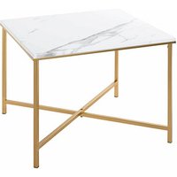 HAKU Möbel Beistelltisch Holz gold-weiß 60,0 x 60,0 x 47,0 cm von HAKU Möbel