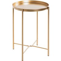 HAKU Möbel Beistelltisch Metall gold 39,0 x 39,0 x 50,0 cm von HAKU Möbel