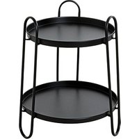 HAKU Möbel Beistelltisch Metall schwarz 43,0 x 43,0 x 50,0 cm von HAKU Möbel