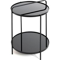 HAKU Möbel Beistelltisch Glas schwarz 38,0 x 38,0 x 51,0 cm von HAKU Möbel