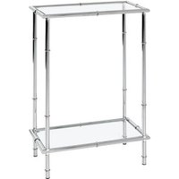 HAKU Möbel Konsolentisch Glas silber 50,0 x 25,0 x 75,0 cm HAKU Möbel Konsolentisch Glas silber 50,0 x 25,0 x 75,0 cm von HAKU Möbel