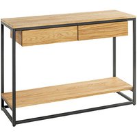 HAKU Möbel Konsolentisch Massivholz eiche 100,0 x 35,0 x 75,0 cm von HAKU Möbel