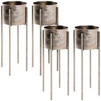 HAKU Möbel Pflanzenständer Dona 1 Metall, Ø 27,0 cm bronze rund, 4 St. HAKU Möbel Pflanzenständer Dona 1 Metall, Ø 27,0 cm bronze rund, 4 St. von HAKU Möbel