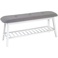 HAKU Möbel Schuhbank 18338 weiß, grau Stoff 100,0 cm HAKU Möbel Schuhbank 18338 weiß, grau Stoff 100,0 cm von HAKU Möbel
