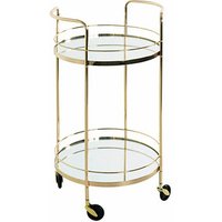 HAKU Möbel Servierwagen gold 48,0 x 48,0 x 80,0 cm HAKU Möbel Servierwagen gold 48,0 x 48,0 x 80,0 cm von HAKU Möbel