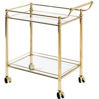 HAKU Möbel Servierwagen gold, transparent 68,0 x 40,0 x 78,0 cm von HAKU Möbel