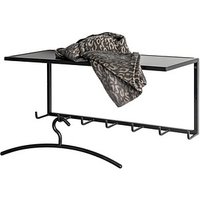 HAKU Möbel Wandgarderobe 25511 schwarz Metall 7 Haken 60,0 x 25,0 cm HAKU Möbel Wandgarderobe 25511 schwarz Metall 7 Haken 60,0 x 25,0 cm von HAKU Möbel