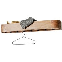 HAKU Möbel Wandgarderobe 54969 akazie Holz 7 Haken 100,0 x 13,0 cm von HAKU Möbel