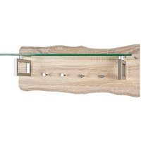 HAKU Möbel Wandgarderobe 32165 braun Holz 4 Haken 75,0 x 29,0 cm von HAKU Möbel