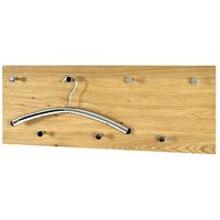 HAKU Möbel Wandgarderobe 15613 eiche Holz 7 Haken 80,0 x 30,0 cm von HAKU Möbel