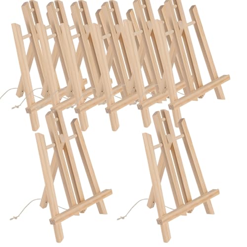 HAKZEON 8 Stück 30 x 15 cm Holz-Tischstaffelei, Mini-Staffelei mit beweglicher Stange, verstellbarer Holzstaffelei Ständer für Gemälde, Zeichnungen, gerahmte Fotos, Schilder HAKZEON 8 Stück 30 x 15 cm Holz-Tischstaffelei, Mini-Staffelei mit beweglicher Stange, verstellbarer Holzstaffelei Ständer für Gemälde, Zeichnungen, gerahmte Fotos, Schilder von HAKZEON