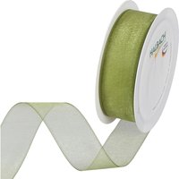 Organzaband - Moosgrün von HALBACH