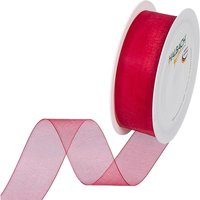 Organzaband - Rot von HALBACH