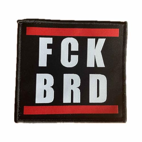 FCK BRD Aufnäher/Patch zum aufnähen oder aufbügeln | Gegen das System Aufbügler, Fuck BRD Bügelflicken, Staatenlos Bügelbilder, lustige Politik Satire, 10 x 10 cm (FCK BRD) von HALBGOTT SCHMIEDE