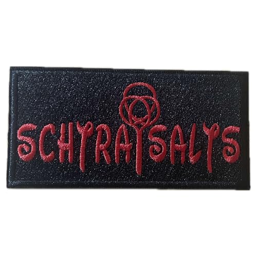 Schtraisalts - Logo Aufnäher/Patch | Aufbügler Schwabenrock Flicken schwäbische Mundart Bügelbild Hank Häberle Bügelflicken Schwobaländle Flicken schwäbisch Mari Rocks (rot) von HALBGOTT SCHMIEDE