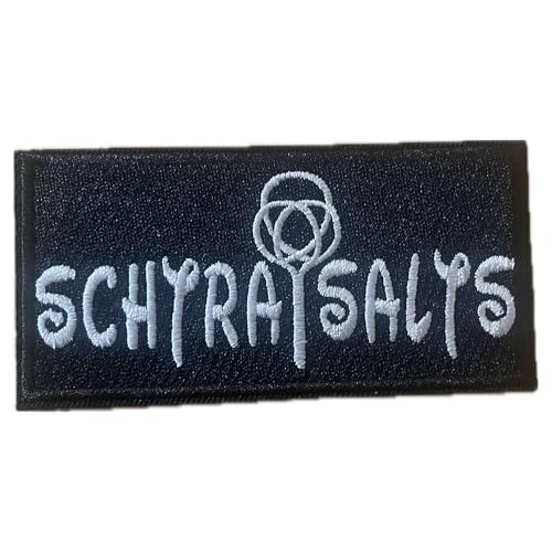 Schtraisalts - Logo Aufnäher/Patch | Aufbügler Schwabenrock Flicken schwäbische Mundart Bügelbild Hank Häberle Bügelflicken Schwobaländle Flicken schwäbisch Mari Rocks (schwarz) von HALBGOTT SCHMIEDE
