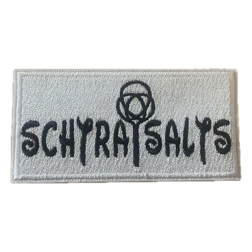 Schtraisalts - Logo Aufnäher/Patch | Aufbügler Schwabenrock Flicken schwäbische Mundart Bügelbild Hank Häberle Bügelflicken Schwobaländle Flicken schwäbisch Mari Rocks (weiß) von HALBGOTT SCHMIEDE