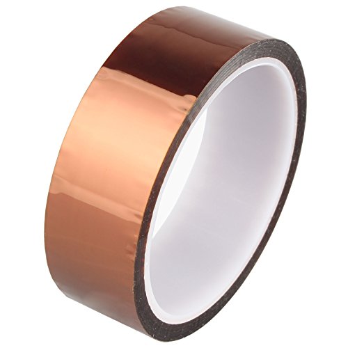 HALJIA 30mm * 33m/100ft Polyimid Hochtemperatur hitzebeständig Gold Klebeband für 3D Drucker Plattform/Elektrische Aufgabe/Löten Aufgabe/isolierender Leiterplatten Temperatur beständig bis zu 280'C HALJIA 30mm * 33m/100ft Polyimid Hochtemperatur hitzebeständig Gold Klebeband für 3D Drucker Plattform/Elektrische Aufgabe/Löten Aufgabe/isolierender Leiterplatten Temperatur beständig bis zu 280'C von HALJIA