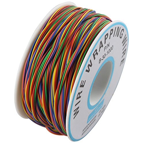 HALJIA P/N B-30–1000 PCB Jumper Draht 8 Farben Isolierung Test Geschenkpapier Kabel 15 m HALJIA P/N B-30–1000 PCB Jumper Draht 8 Farben Isolierung Test Geschenkpapier Kabel 15 m von HALJIA