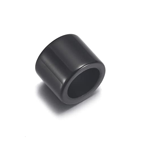 HALLEBEADS 10 Stück Edelstahl-Abstandshalter, Haar- und Bartperlen, lose Perlen für DIY-Schmuck, Zubehör, Armbandmontage (Stil 2) von HALLEBEADS