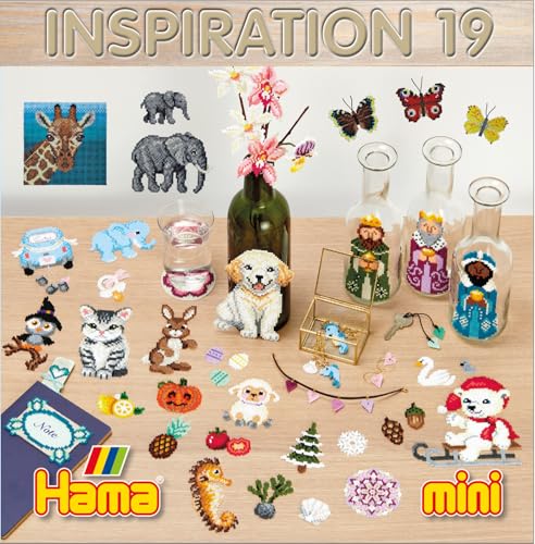 HAMA Perlen 399-19 Inspiration Heft Nr. 19 Vorlagen-Buch speziell für Mini Perlen mit farbenfrohen Ideen, Motiven und Anleitungen zum Basteln mit Bügelperlen, kreativer Bastelspaß für Kinder HAMA Perlen 399-19 Inspiration Heft Nr. 19 Vorlagen-Buch speziell für Mini Perlen mit farbenfrohen Ideen, Motiven und Anleitungen zum Basteln mit Bügelperlen, kreativer Bastelspaß für Kinder von Hama