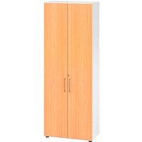 HAMMERBACHER Aktenschrank 968T6, V968T6/W/6/BS buche, weiß 5 Fachböden 80,0 x 42,0 x 215,6 cm von HAMMERBACHER