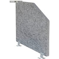 HAMMERBACHER Tischtrennwand Anbauset VARS1/5, grau 73,5 x 50,0 cm HAMMERBACHER Tischtrennwand Anbauset VARS1/5, grau 73,5 x 50,0 cm von HAMMERBACHER