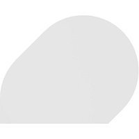 HAMMERBACHER Anbautisch höhenverstellbar JA81 weiß, silber Tropfenform 103,0 x 80,0 x 68,0 - 76,0 cm von HAMMERBACHER