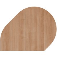 HAMMERBACHER Anbautisch höhenverstellbar Prokura nussbaum, silber Tropfenform 103,0 x 80,0 x 68,0 - 76,0 cm HAMMERBACHER Anbautisch höhenverstellbar Prokura nussbaum, silber Tropfenform 103,0 x 80,0 x 68,0 - 76,0 cm von HAMMERBACHER