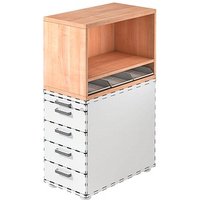 HAMMERBACHER Container-Aufsatz nussbaum 42,8 x 80,0 x 53,0 cm, 1 St. HAMMERBACHER Container-Aufsatz nussbaum 42,8 x 80,0 x 53,0 cm, 1 St. von HAMMERBACHER