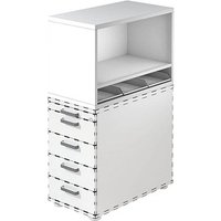 HAMMERBACHER Container-Aufsatz weiß 42,8 x 80,0 x 53,0 cm, 1 St. von HAMMERBACHER