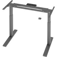 Flexbase 500 elektrisch höhenverstellbares Schreibtischgestell grafit ohne Tischplatte, T-Fuß-Gestell grau 112,8 - 172,8 x 74,0 cm von Neutral