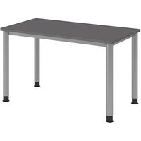 HAMMERBACHER HS612 Schreibtisch grafit rechteckig, 4-Fuß-Gestell silber 120,0 x 67,2 cm HAMMERBACHER HS612 Schreibtisch grafit rechteckig, 4-Fuß-Gestell silber 120,0 x 67,2 cm von HAMMERBACHER