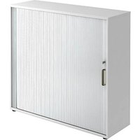 HAMMERBACHER Haziender Rollladenschrank weiß, silber 2 Fachböden 120,0 x 40,0 x 110,0 cm HAMMERBACHER Haziender Rollladenschrank weiß, silber 2 Fachböden 120,0 x 40,0 x 110,0 cm von HAMMERBACHER