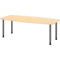 HAMMERBACHER Konferenztisch KT22C ahorn Tonnenform, Rundrohr grau, 220,0 x 83,0/103,0 x 72,0 - 74,0 cm HAMMERBACHER Konferenztisch KT22C ahorn Tonnenform, Rundrohr grau, 220,0 x 83,0/103,0 x 72,0 - 74,0 cm von HAMMERBACHER