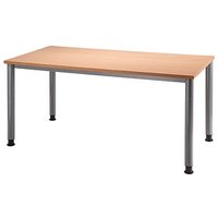 HAMMERBACHER Orbis höhenverstellbarer Schreibtisch buche rechteckig, 4-Fuß-Gestell silber 160,0 x 80,0 cm HAMMERBACHER Orbis höhenverstellbarer Schreibtisch buche rechteckig, 4-Fuß-Gestell silber 160,0 x 80,0 cm von HAMMERBACHER