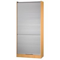 HAMMERBACHER Prokura Rollladenschrank buche, silber 4 Fachböden 90,0 x 40,0 x 200,4 cm HAMMERBACHER Prokura Rollladenschrank buche, silber 4 Fachböden 90,0 x 40,0 x 200,4 cm von HAMMERBACHER