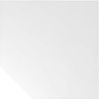 HAMMERBACHER Verbindungsplatte Prokura weiß, silber Trapezform 120,0 x 80,0 x 72,0 cm von HAMMERBACHER