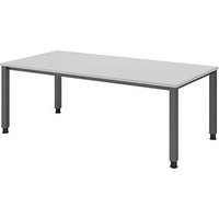 HAMMERBACHER QS2E höhenverstellbarer Schreibtisch lichtgrau rechteckig, 4-Fuß-Gestell grau 200,0 x 100,0 cm HAMMERBACHER QS2E höhenverstellbarer Schreibtisch lichtgrau rechteckig, 4-Fuß-Gestell grau 200,0 x 100,0 cm von HAMMERBACHER