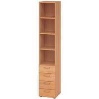 HAMMERBACHER Regalschrank 964S4, V964S4/6/6/BS buche 40,0 x 42,0 x 215,6 cm HAMMERBACHER Regalschrank 964S4, V964S4/6/6/BS buche 40,0 x 42,0 x 215,6 cm von HAMMERBACHER